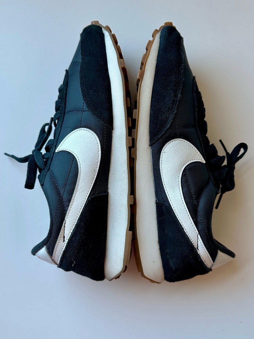 Nike Black and White Trail-Style Sneakers